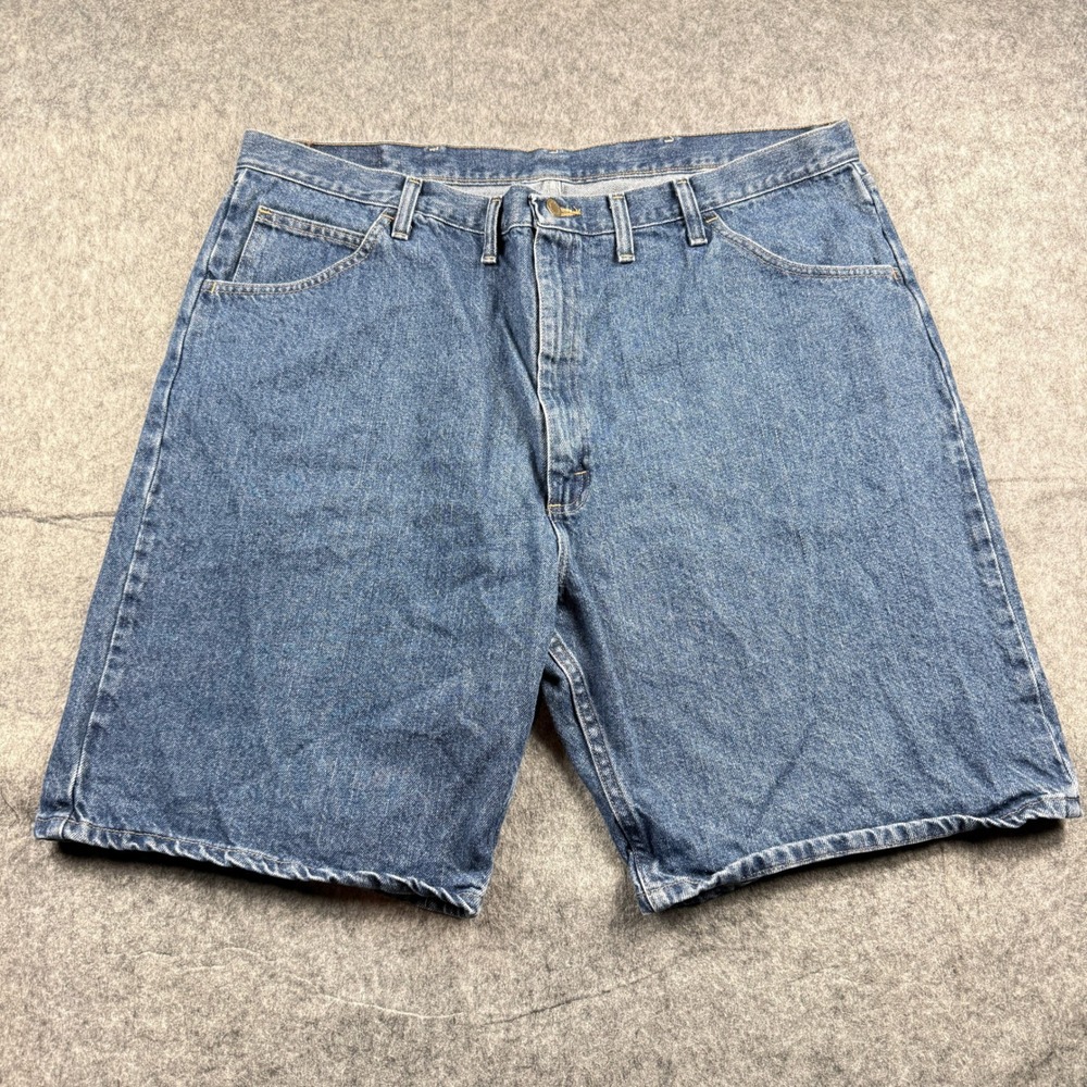 Wrangler Mens Relaxed Fit Denim Shorts Blue‎ Medium Wash 42 606W1MS